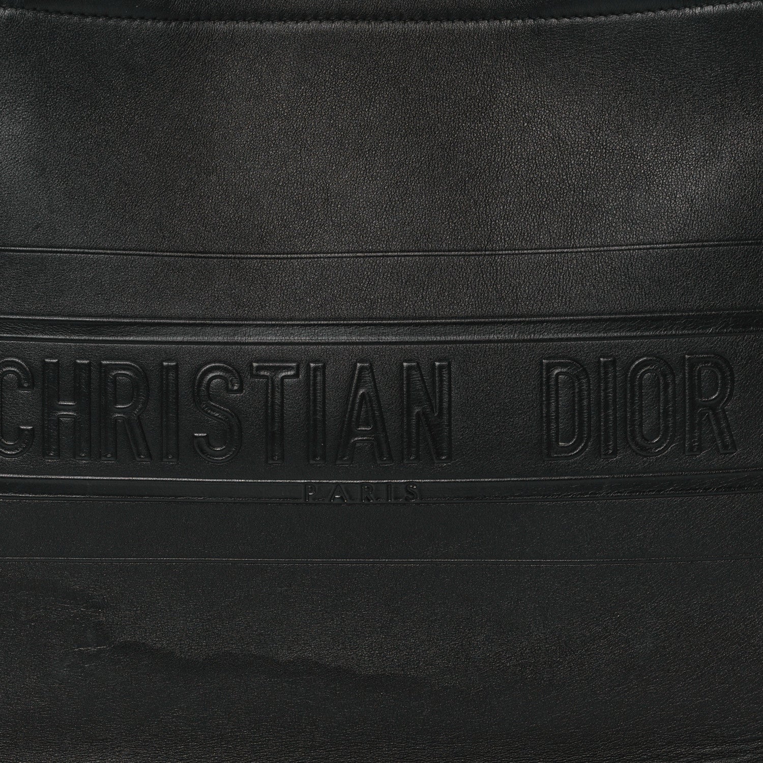Christian Dior Calfskin Embossed Medium Book Tote Black 8 of 10