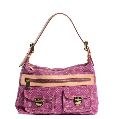 Louis Vuitton Denim Baggy PM Fuchsia 1 of 7