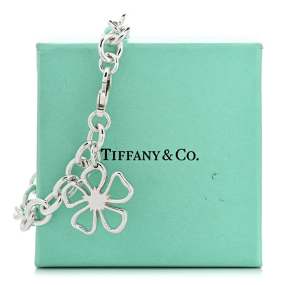 Tiffany Sterling Silver Flower Charm Bracelet 5 of 5