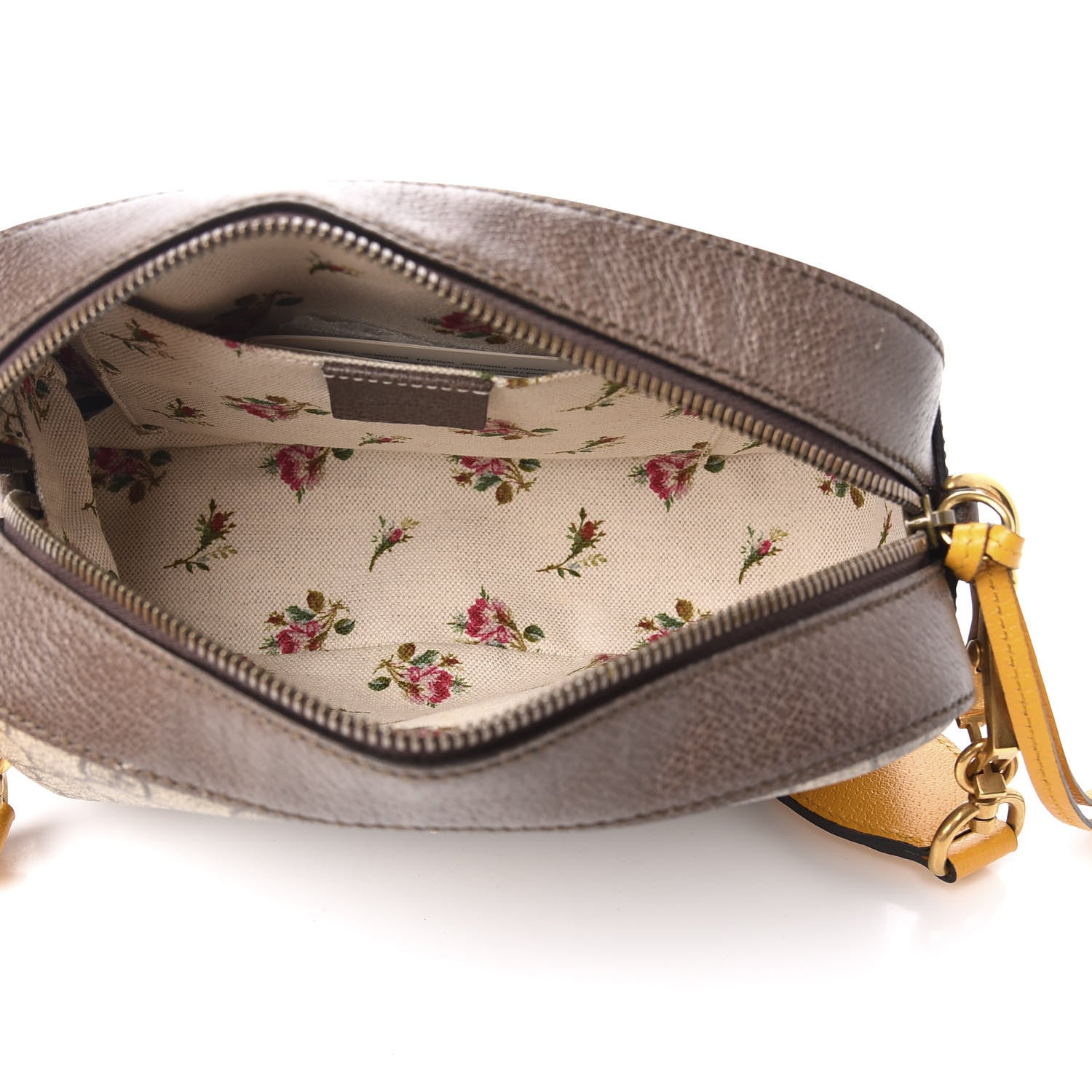 Gucci GG Supreme Monogram Web Neo Vintage Shoulder Bag Beige New Acero Crop 4 of 11