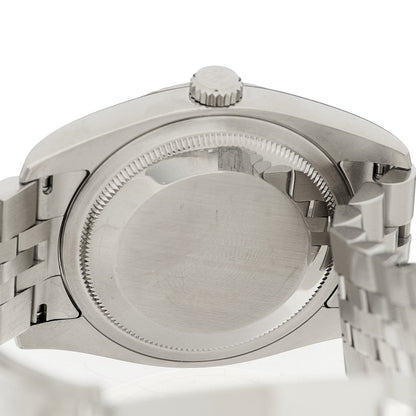 Rolex Stainless Steel 18K White Gold Diamond 36mm Oyster Perpetual Datejust Watch Silver Jubilee 116234 4 of 4