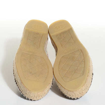 Chanel Toile Monogram Espadrilles 38 Multicolor 7 of 10