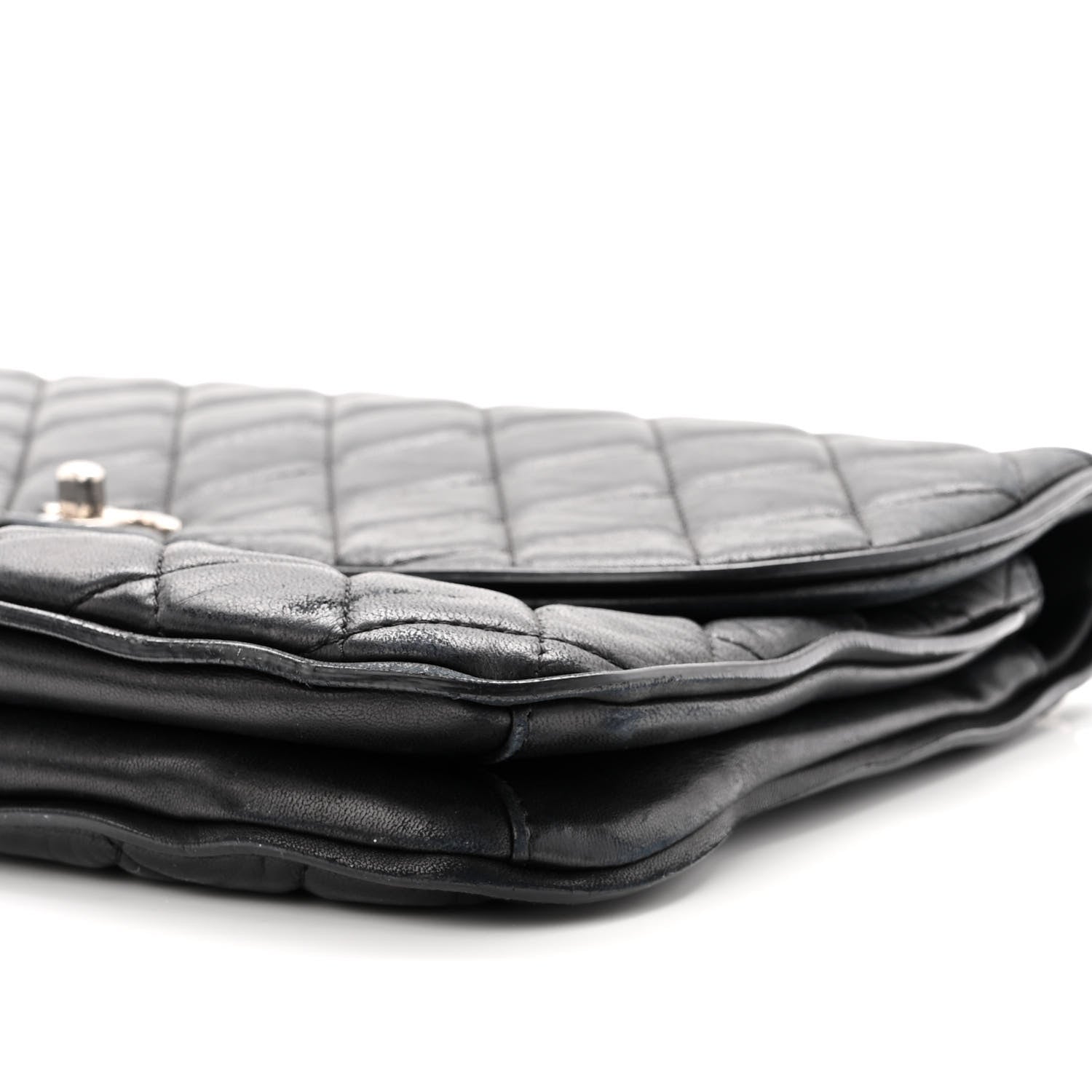 Chanel Lambskin Quilted Large Pagode Piping Flap Black 9 of 11