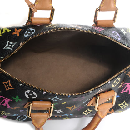 Louis Vuitton Monogram Multicolor Speedy 30 Black 5 of 9