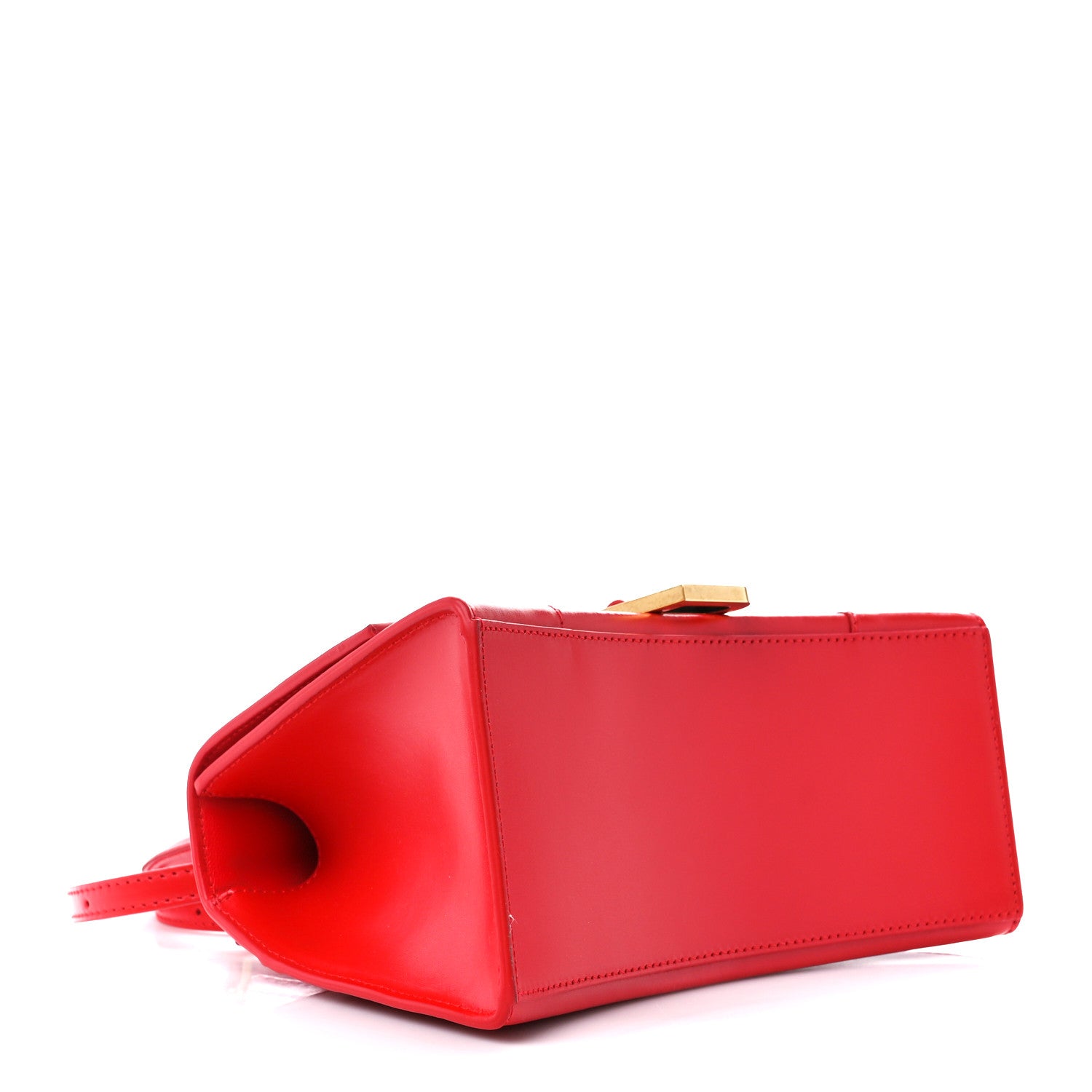 Balenciaga Shiny Box Calfskin Small Hourglass Top Handle Bag Bright Red 4 of 9
