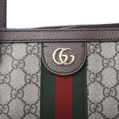 Gucci GG Supreme Monogram Medium Ophidia Shopping Tote Brown 10 of 10