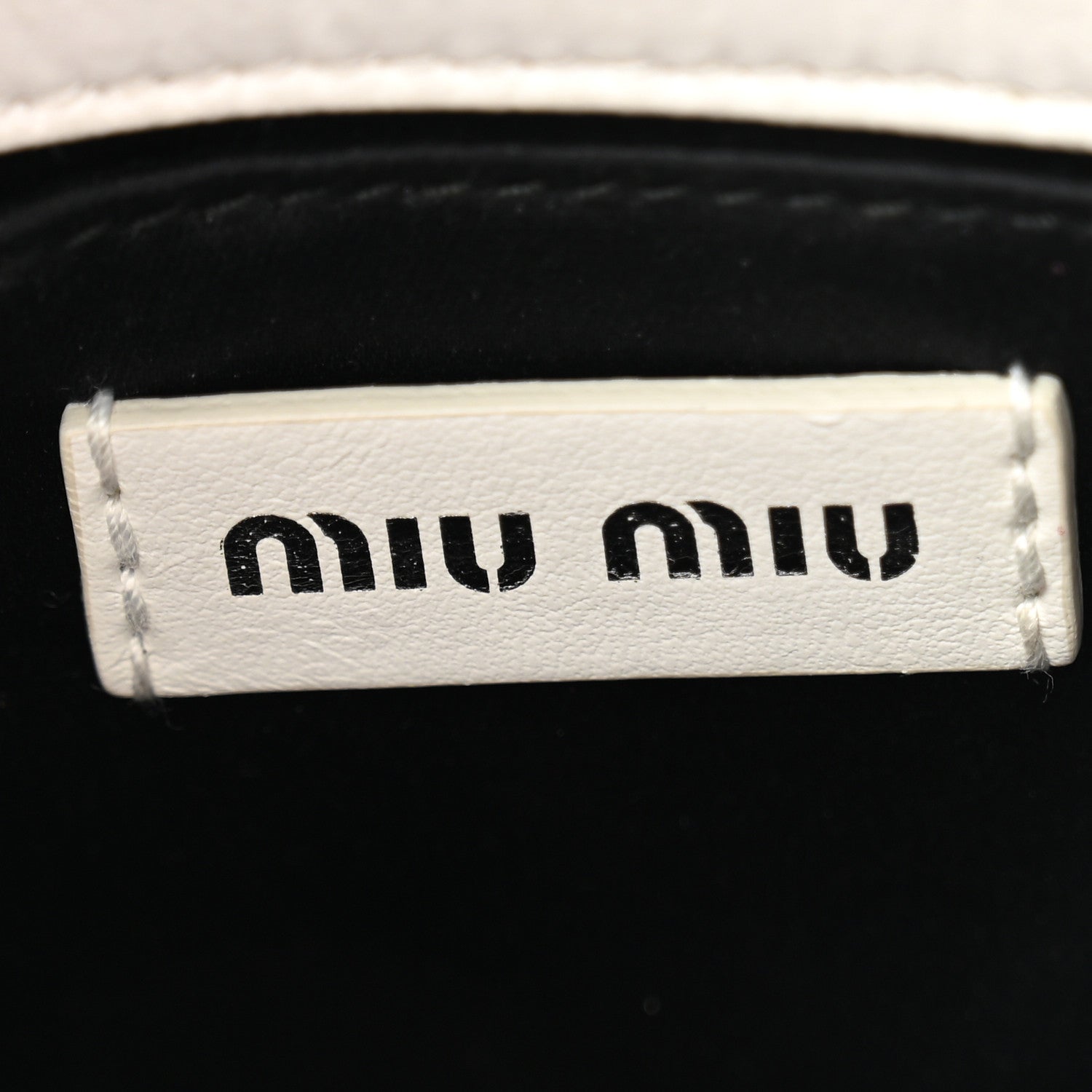 Miu Miu Patent Matelasse Crossbody Bag White Black 6 of 10