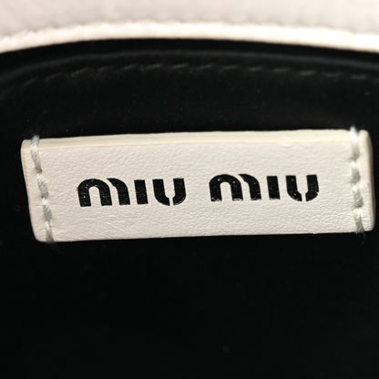 Miu Miu Patent Matelasse Crossbody Bag White Black 6 of 10