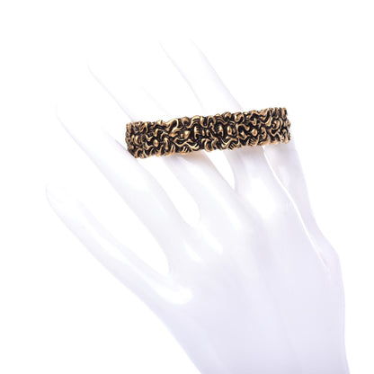 Gucci Metal Lion Mane Cuff Bracelet Aged Gold 2 of 6