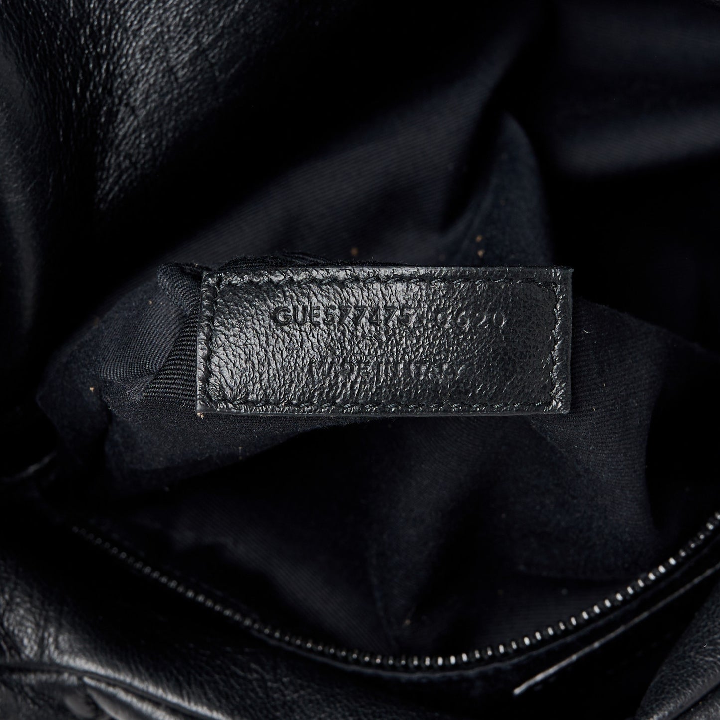 Lambskin Quilted Monogram Monochrome Medium Loulou Puffer Chain Satchel Black