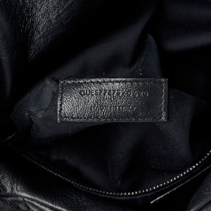 Saint Laurent Lambskin Quilted Monogram Monochrome Medium Loulou Puffer Chain Satchel Black 8 of 11