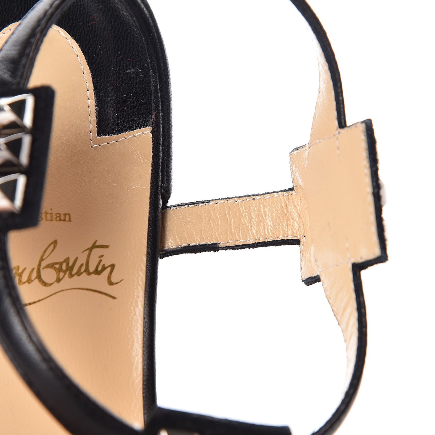Nappa Kaleidra 25 T-Strap Sandals 38 Black