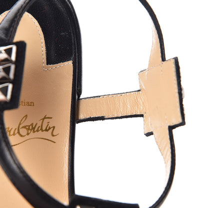 Christian Louboutin Nappa Kaleidra 25 T-Strap Sandals 38 Black 9 of 10