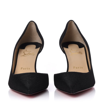 Christian Louboutin Glitter Tennis Iriza 70 Pumps 38.5 Black 2 of 10
