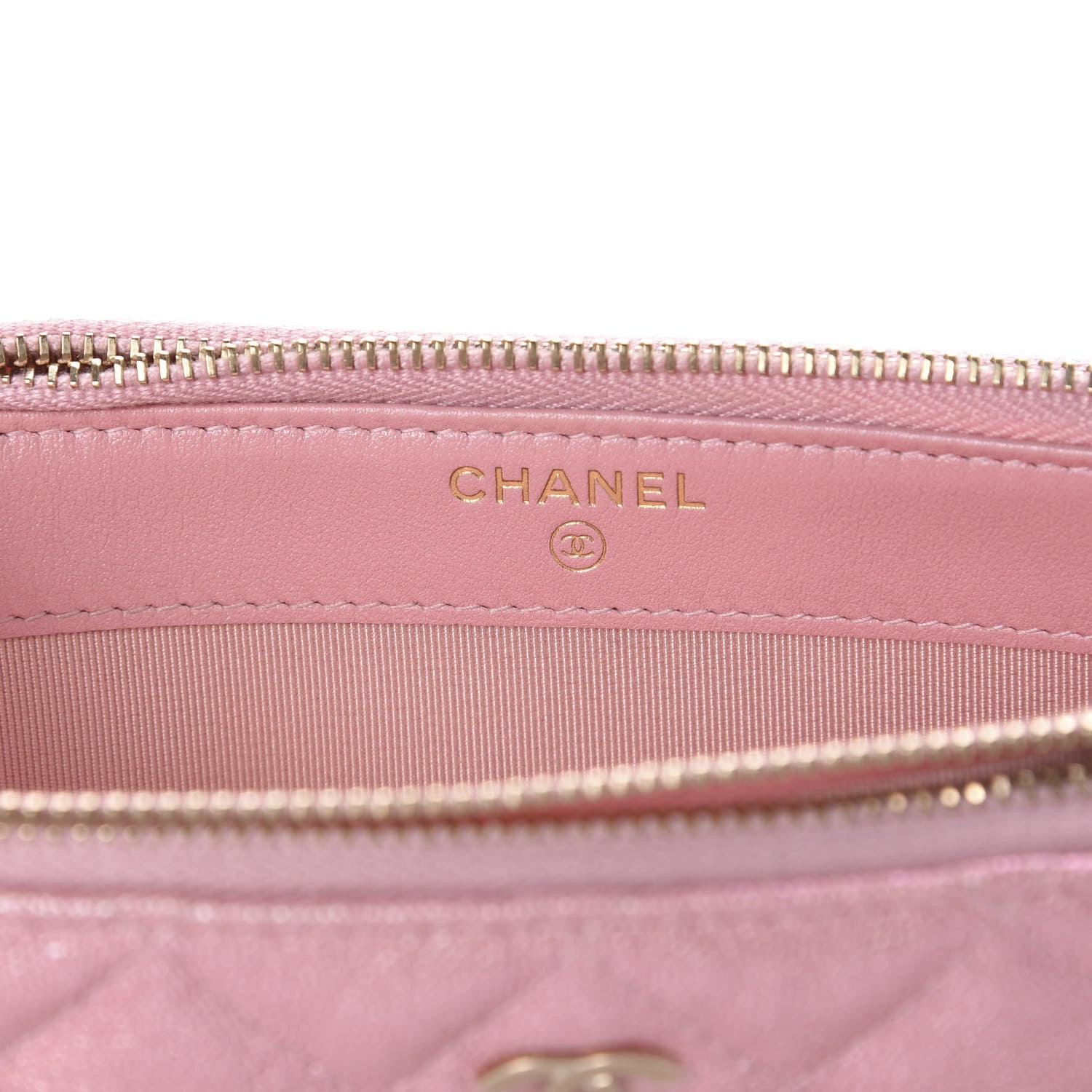 Chanel Iridescent Caviar Quilted Small Clutch With Chain Pink 8 of 12