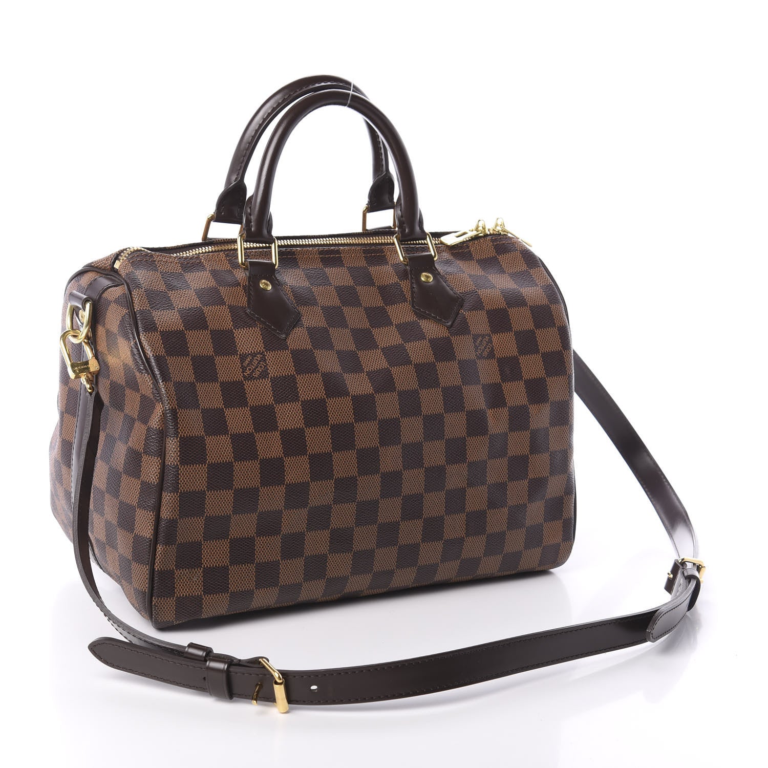 Louis Vuitton Damier Ebene Speedy Bandouliere 30 3 of 10