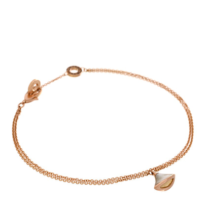 Bulgari 18K Rose Gold Mother of Pearl Divas' Dream Bracelet ML 1 of 4