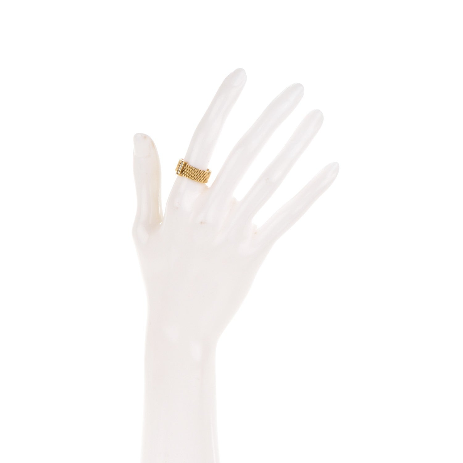 Tiffany 18K Yellow Gold 4 Diamond Somerset Ring 5.75 2 of 4
