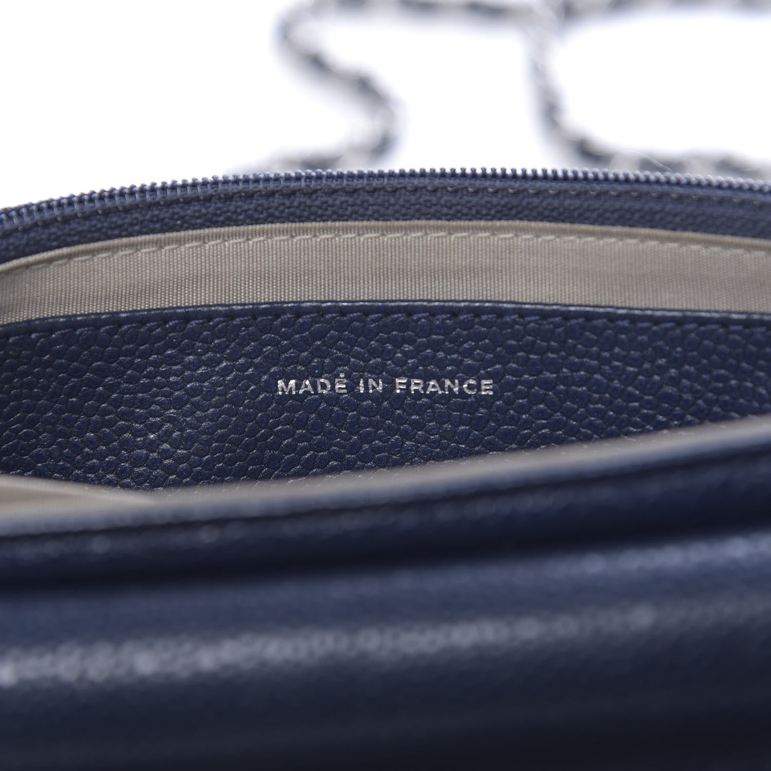 Chanel Caviar Half Moon Wallet On Chain WOC Navy 7 of 11