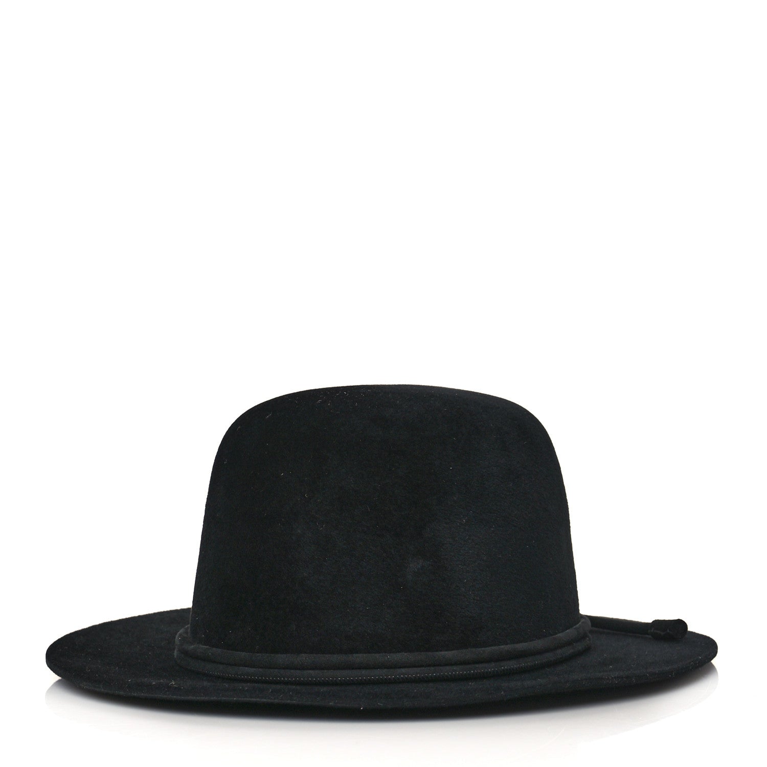 Hermes Rabbit Felt Vicky Hat 59 Black 1 of 8