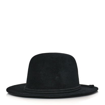 Hermes Rabbit Felt Vicky Hat 59 Black 1 of 8
