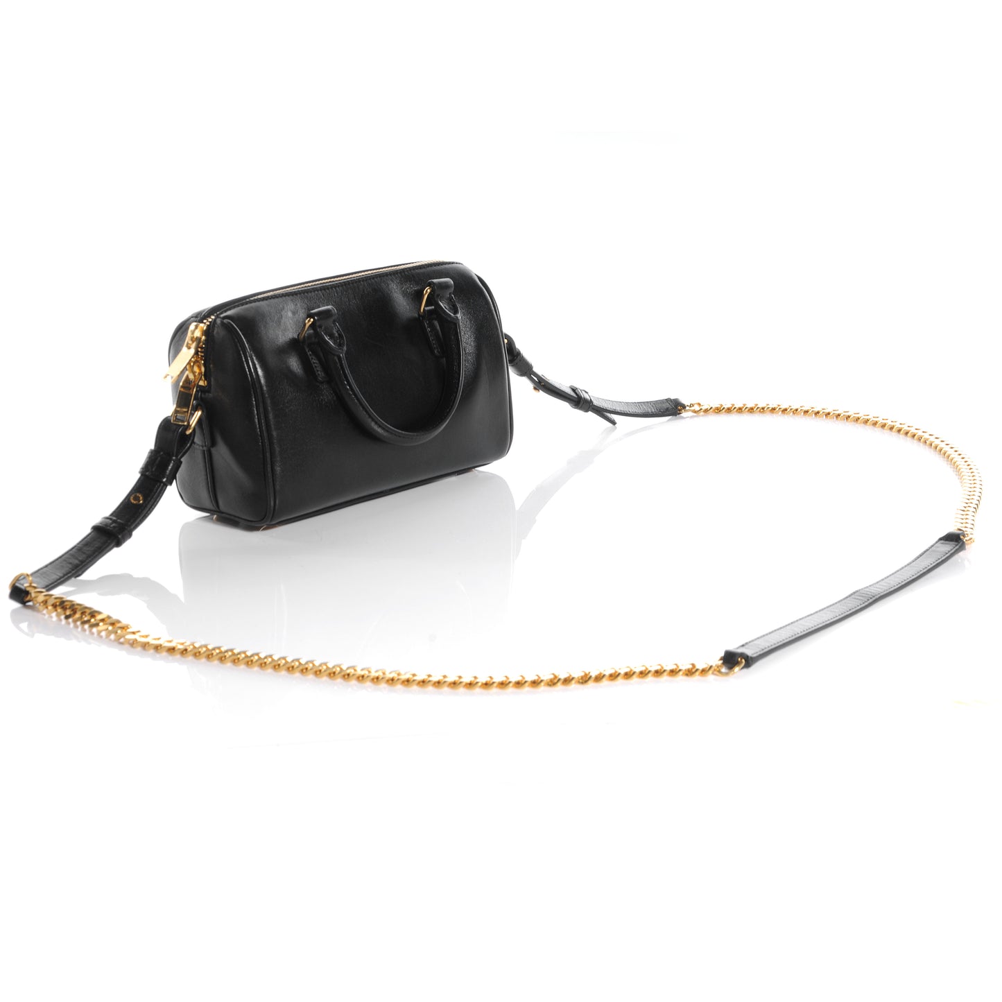 Leather Classic Duffle Toy Black