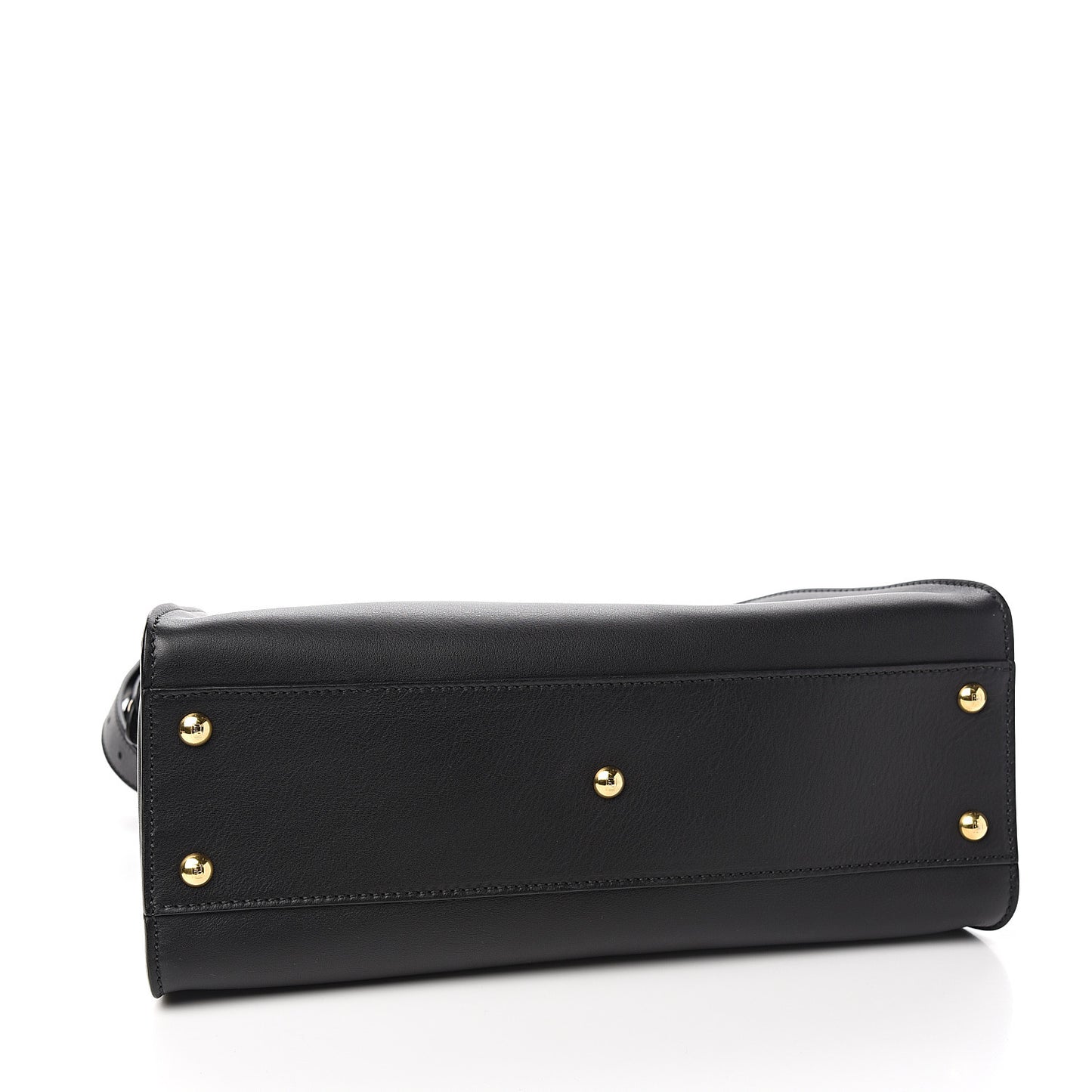 Vitello Seta Shiny Nappa Medium Peekaboo Iconic Satchel Black