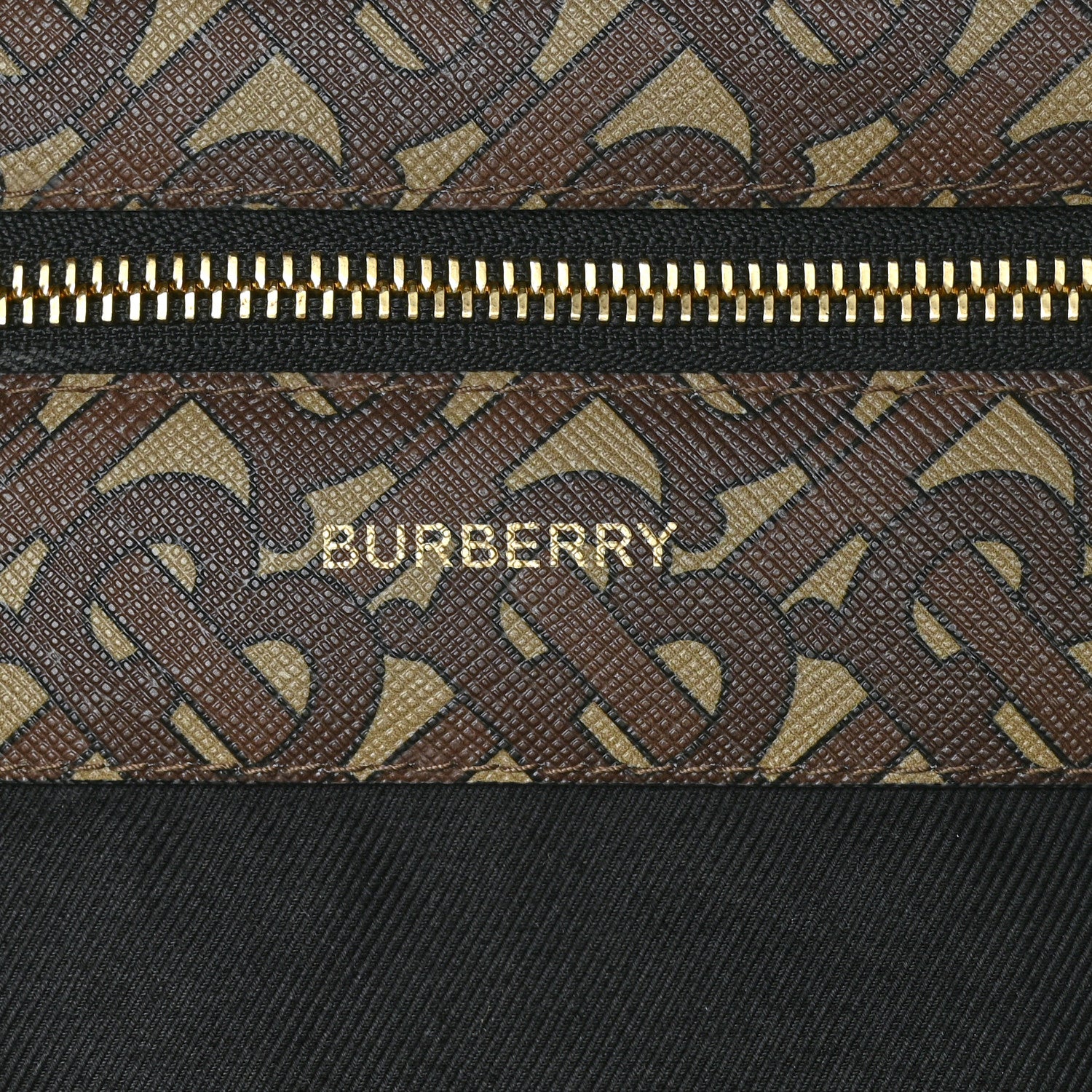 Burberry E-Canvas Monogram Stripe Backpack Bridle Brown 6 of 9