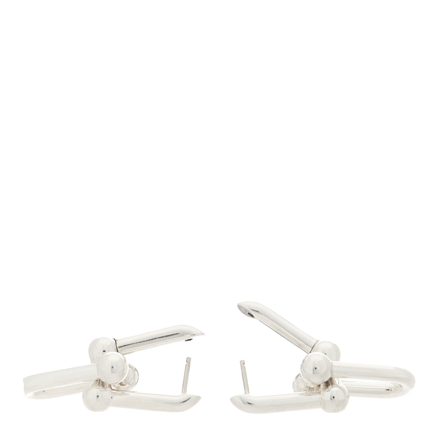 Sterling Silver Large HardWear Link Earrings