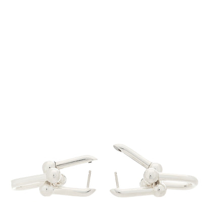 Tiffany Sterling Silver Large HardWear Link Earrings 3 of 4