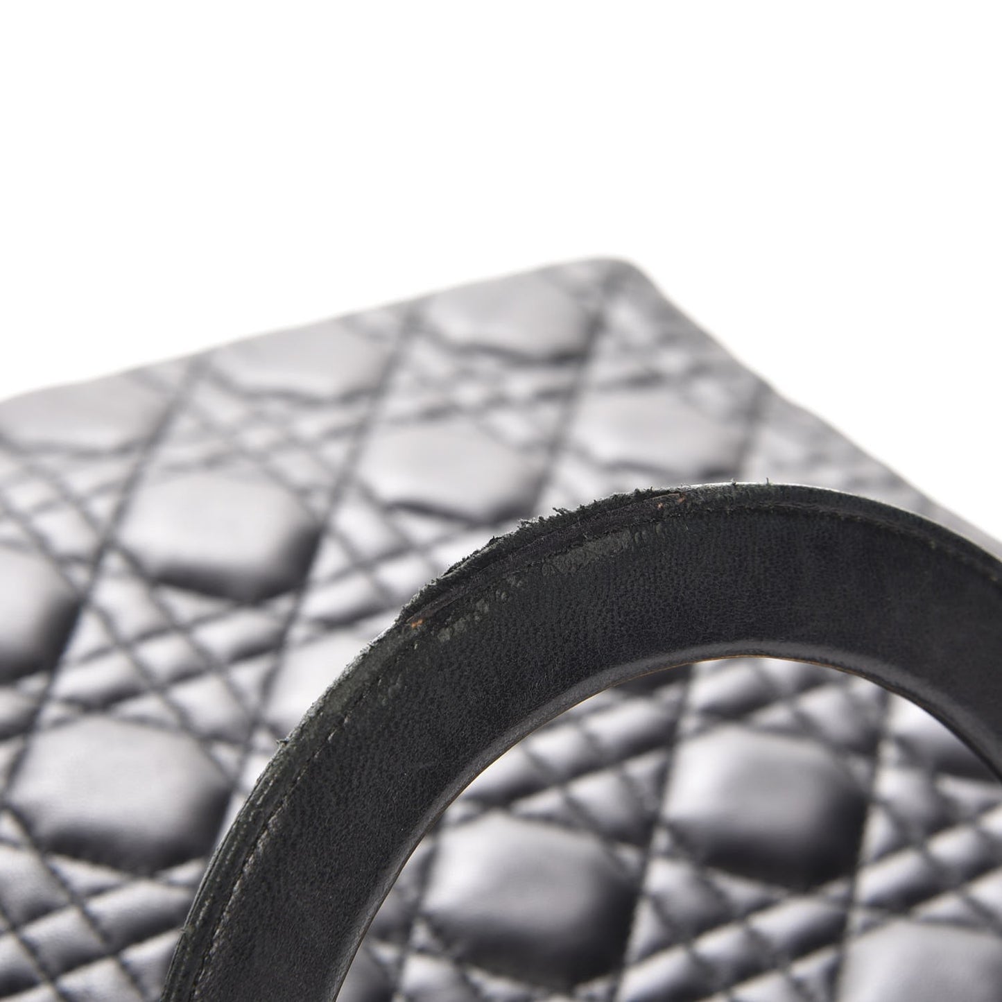 Lambskin Cannage Large Lady Dior Black
