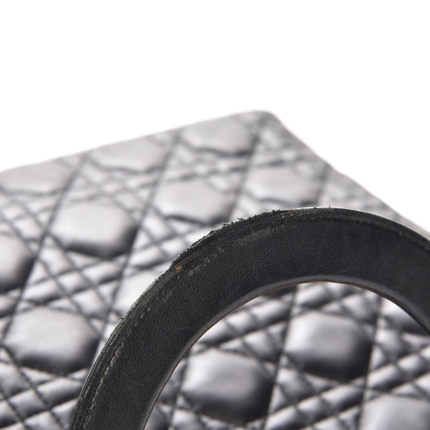 Christian Dior Lambskin Cannage Large Lady Dior Black 6 of 10