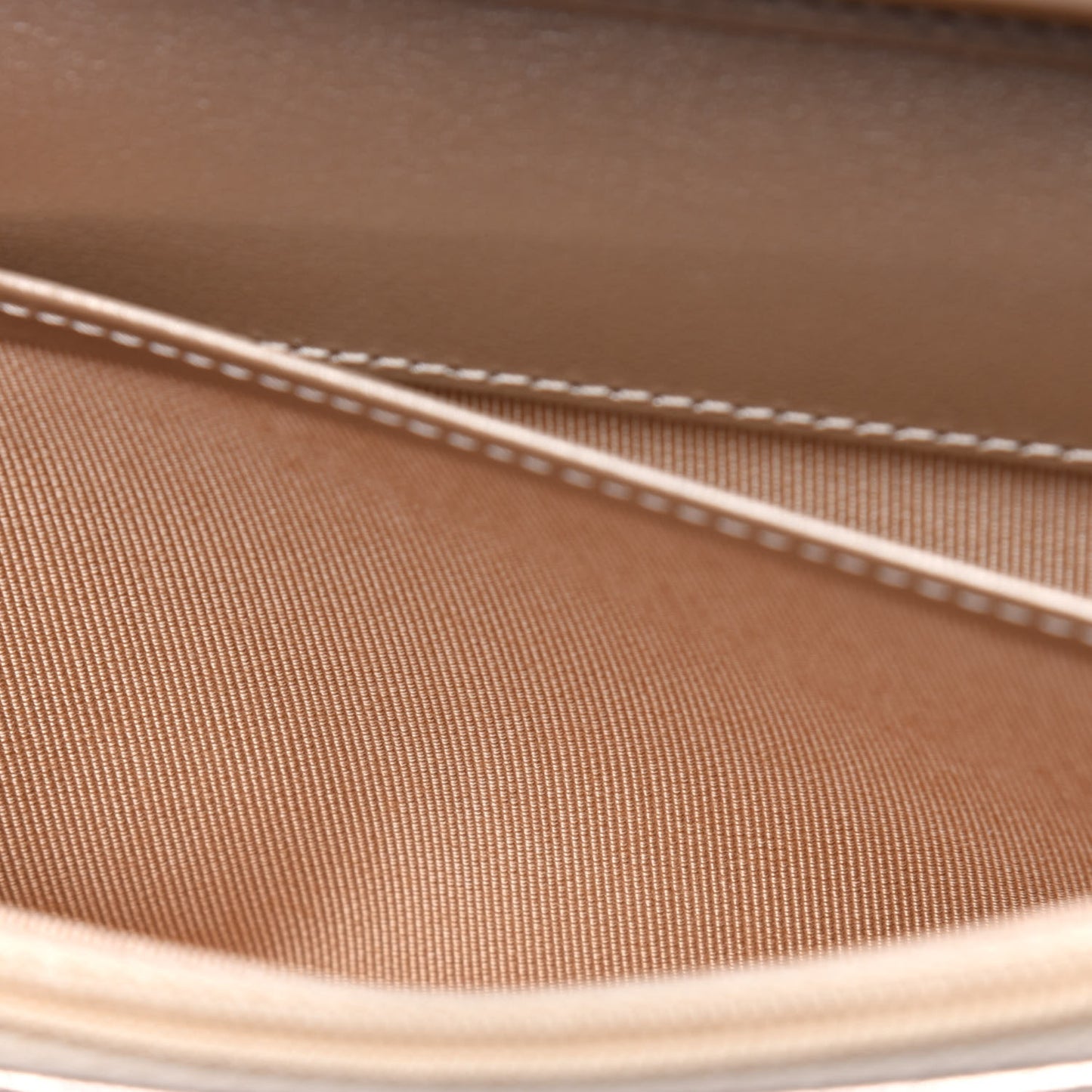 Metallic Lambskin Quilted Wallet On Chain WOC Gold Black