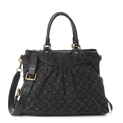 Louis Vuitton Denim Neo Cabby MM Black 1 of 8