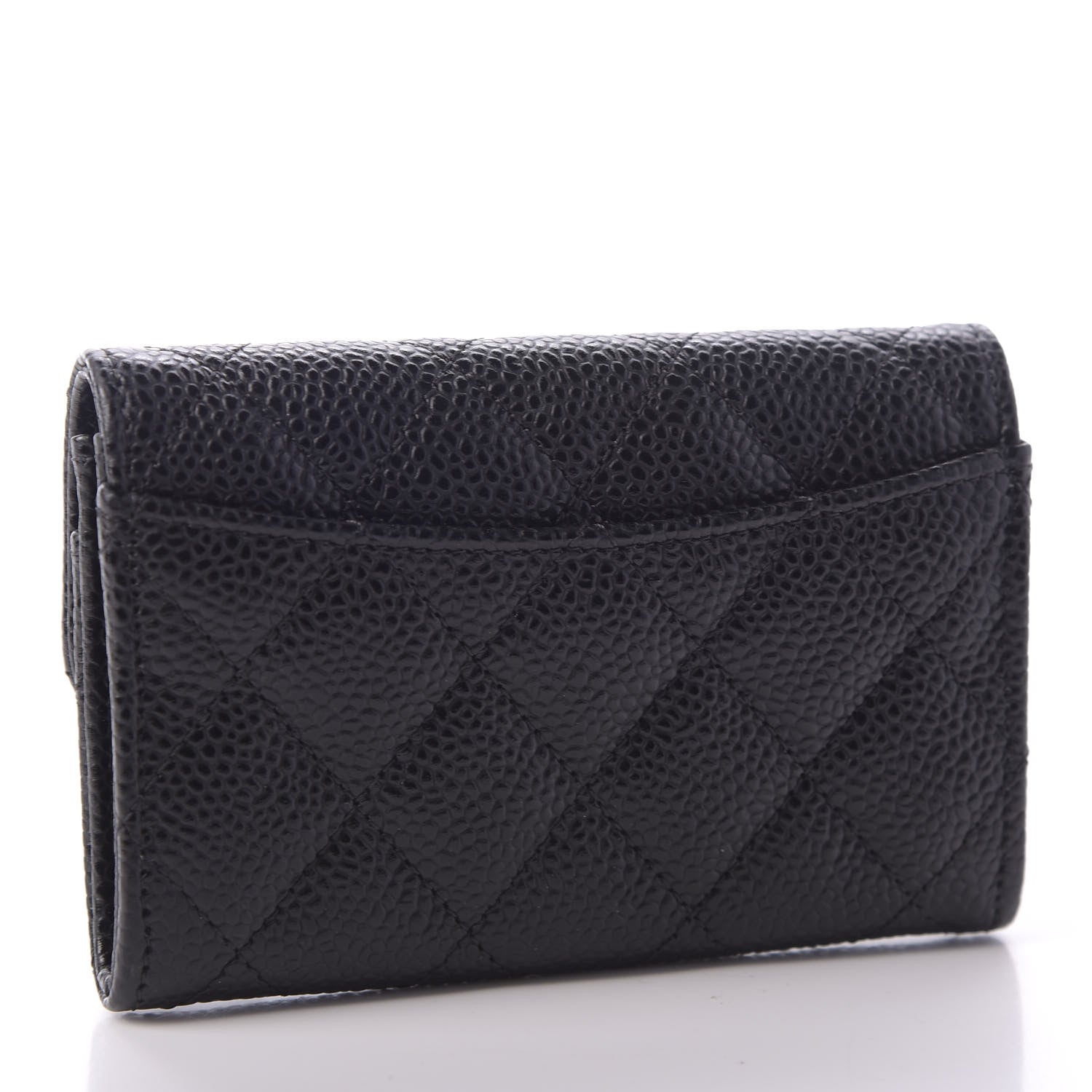 Chanel Caviar Quilted Flap Card Holder Black 3 of 9