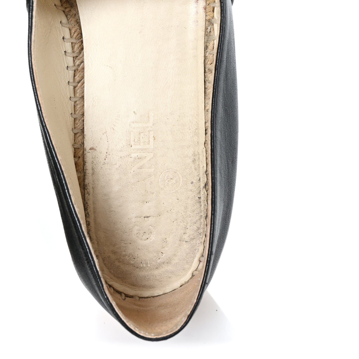 Lambskin CC Espadrilles 40 Black