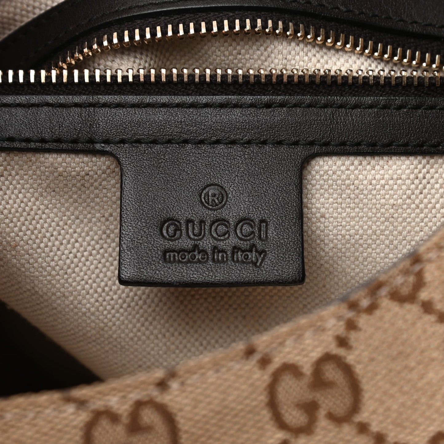 Monogram Margaux Calfskin Medium Emily Hobo Beige Ebony Cocoa