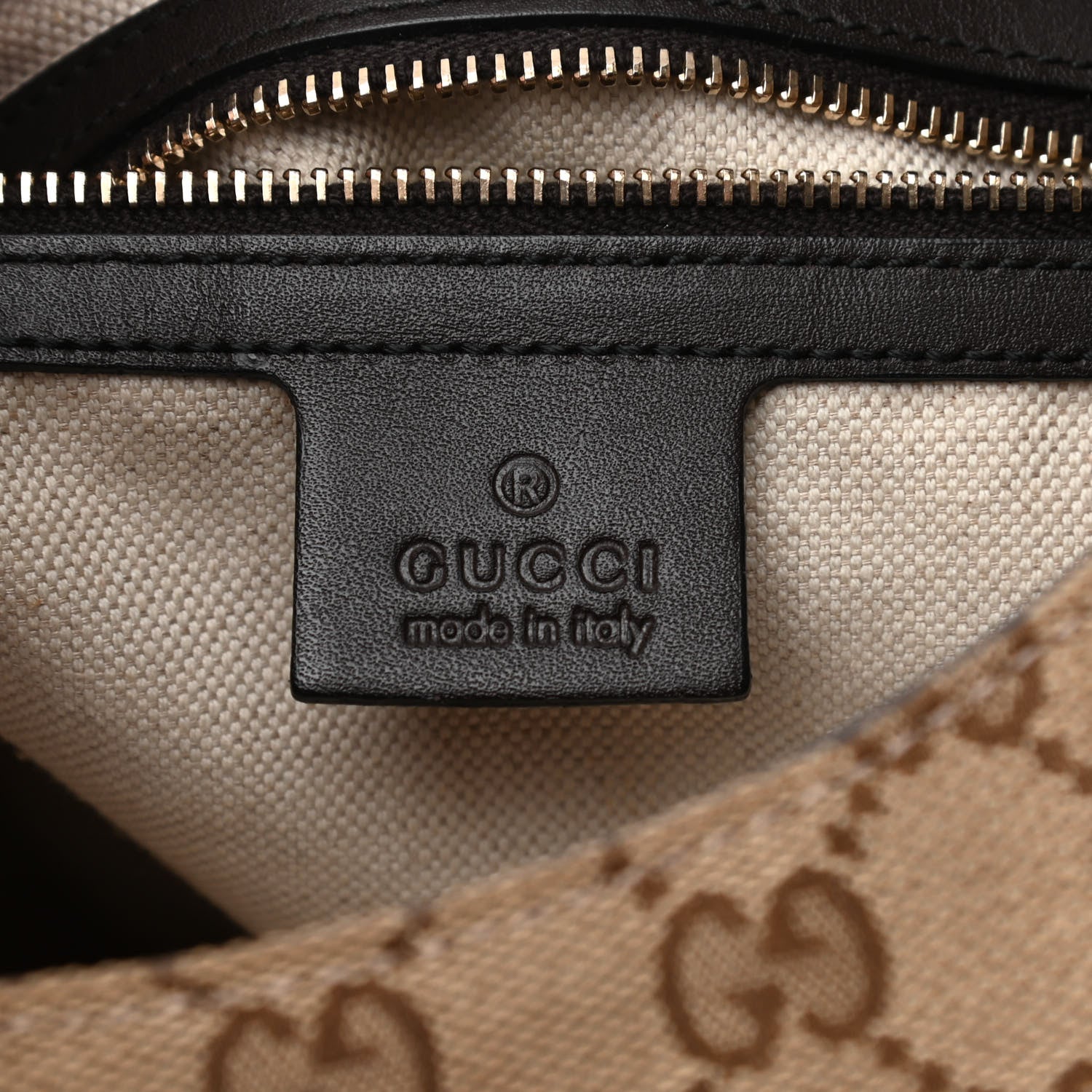 Gucci Monogram Margaux Calfskin Medium Emily Hobo Beige Ebony Cocoa 6 of 13