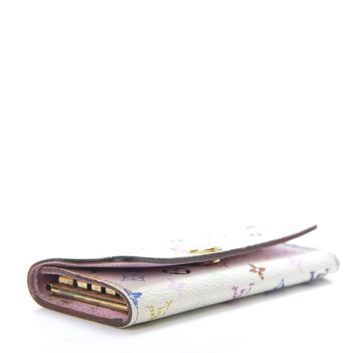 Louis Vuitton Monogram Multicolor Multicles 4 Key Holder White Litchi 4 of 12