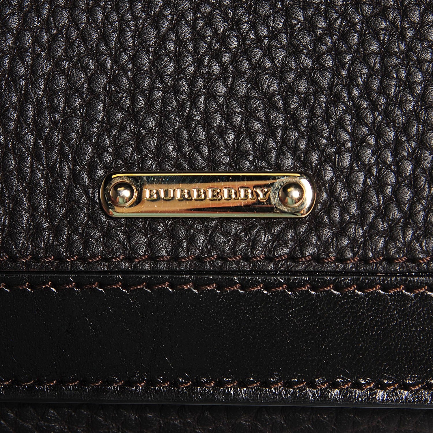 Burberry Grainy Leather Penrose Continental Wallet Dark Chocolate 9 of 9