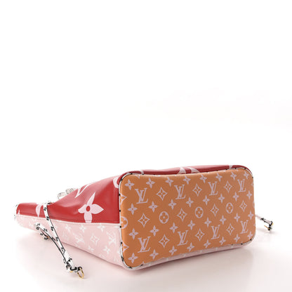Louis Vuitton Monogram Giant Neverfull MM Rouge 4 of 11