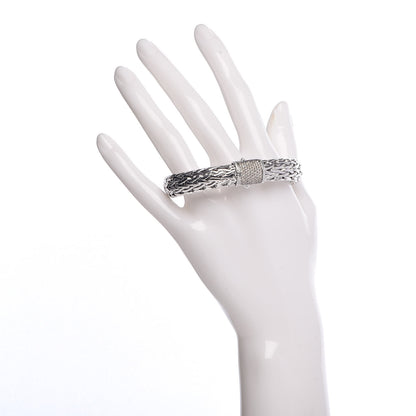 John Hardy Sterling Silver Champagne Diamond 10.5mm Classic Chain Bracelet 2 of 5