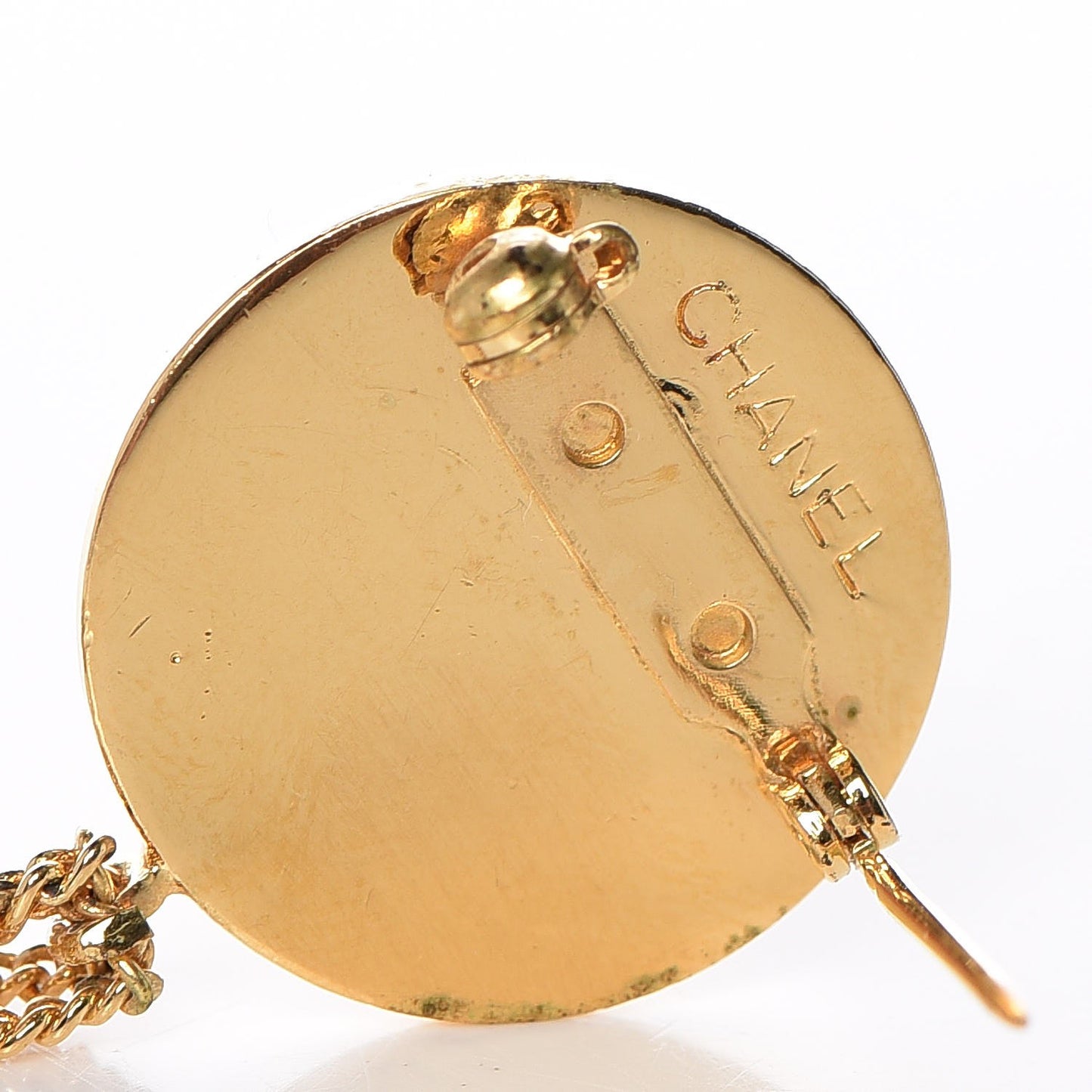 2.55 Flap Bag Brooch Gold