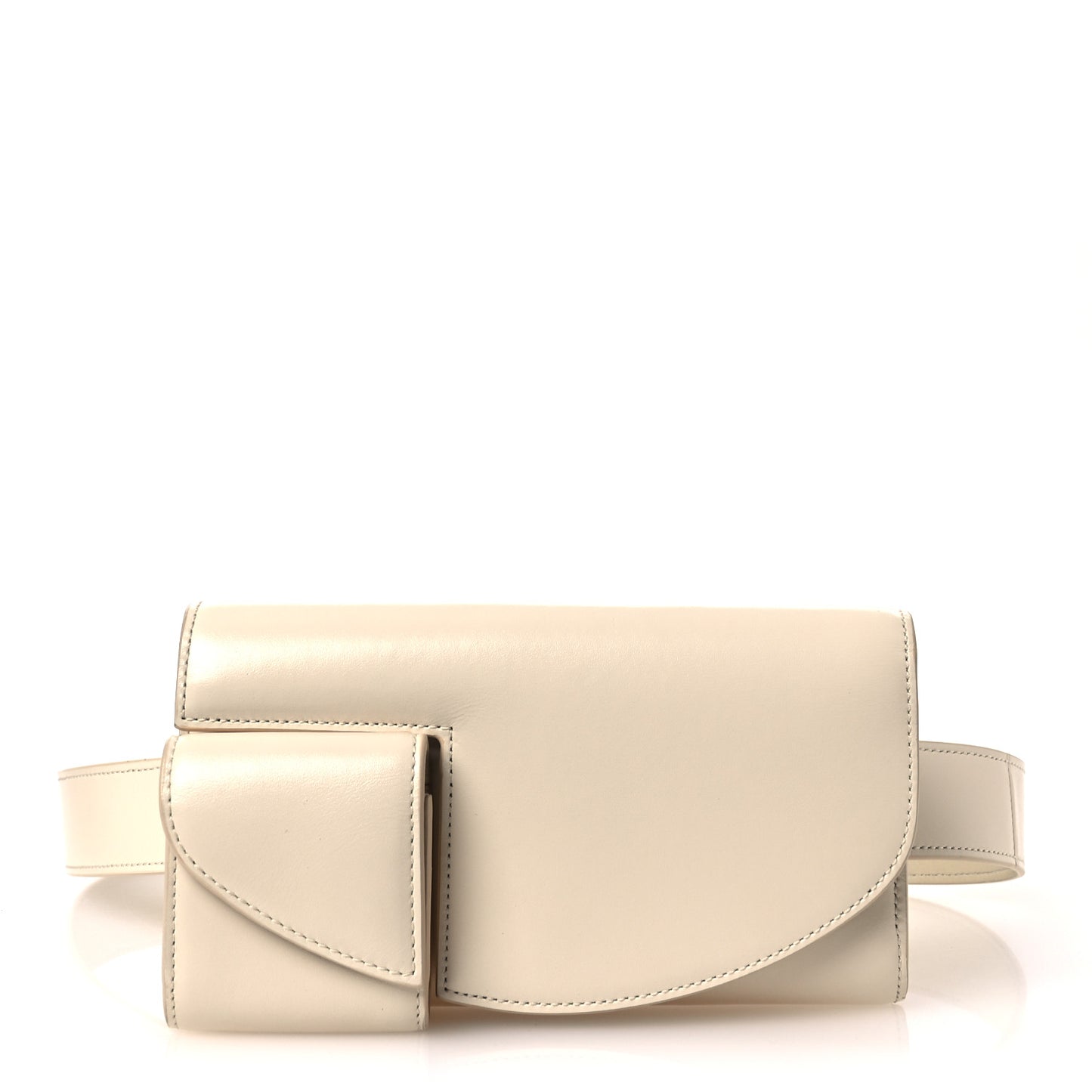 Smooth Calfskin Horizontal Belt Bag Ivory