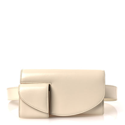 The Row Smooth Calfskin Horizontal Belt Bag Ivory 2 of 19