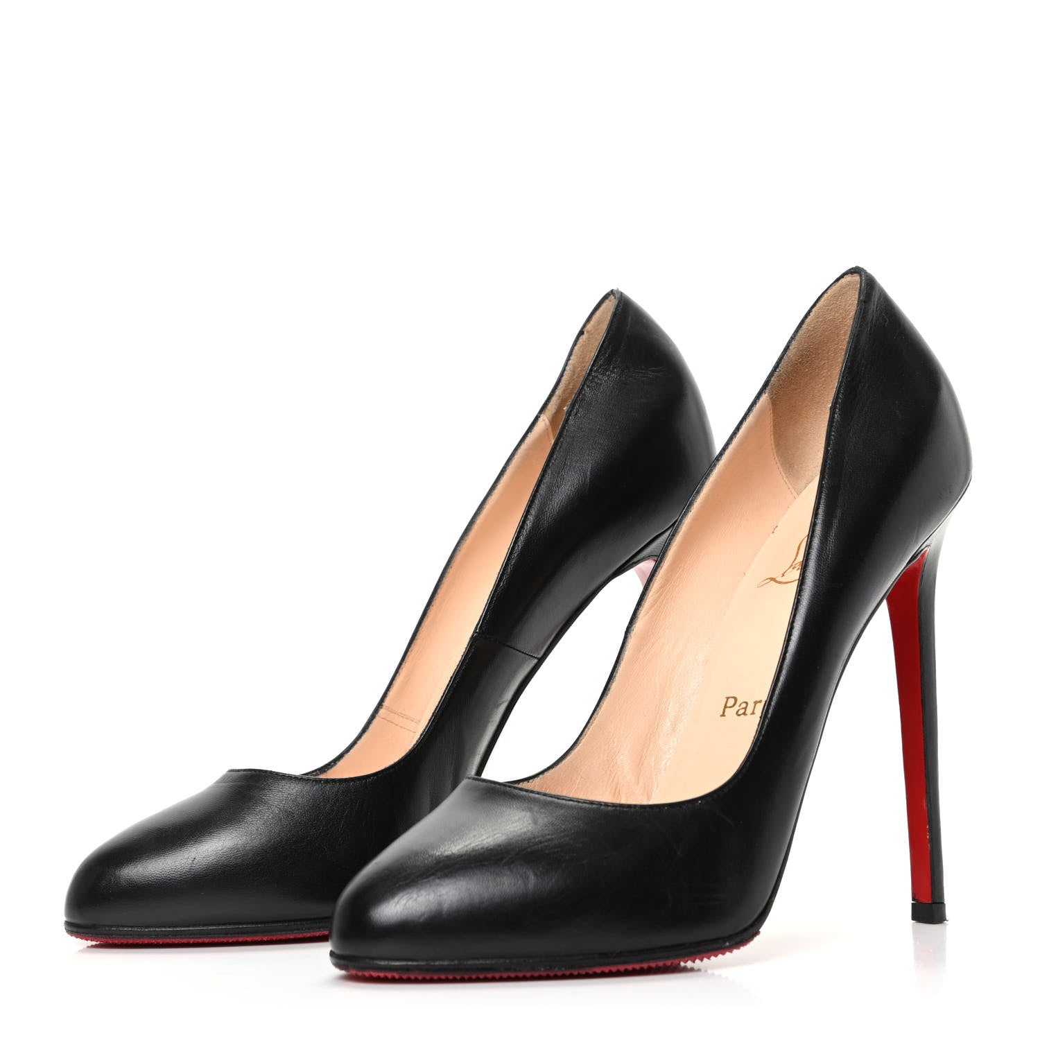 Christian Louboutin Shiny Nappa New Declic 120 Pumps 40 Black 3 of 9