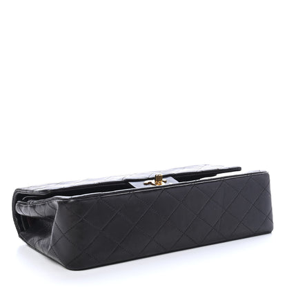 Chanel Lambskin Quilted Medium Double Flap Black 4 of 9