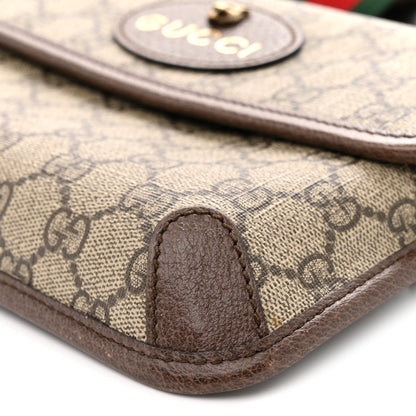 Gucci GG Supreme Monogram Neo Vintage Web Belt Bag Brown 19 of 23