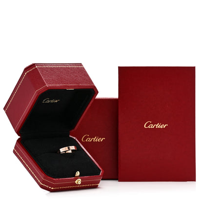 Cartier 18K Pink Gold 3.5mm LOVE Wedding Band Ring 55 7.25 5 of 5