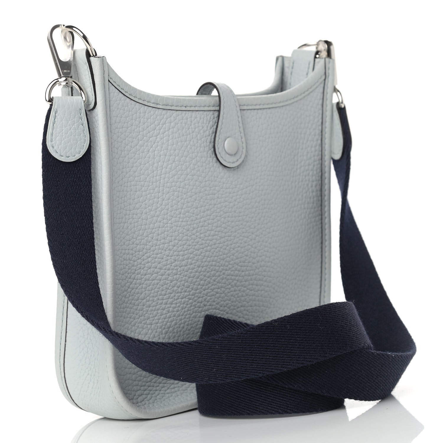 Hermes Taurillon Clemence Amazone Evelyne TPM Bleu Pale Indigo 2 of 9